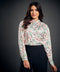 Satin Printed Long Sleeve Shirt